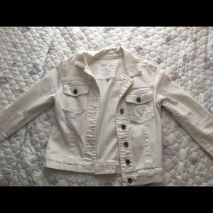 White jean jacket